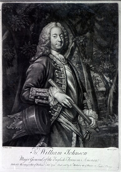 Sir William Johnson; engraved by Charles Spooner from (after) T. Adams