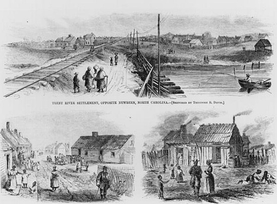 Trent River Settlement from (after) Theodore Russell Davis