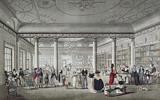 Hall''s Library at Margate from (after) Thomas Malton