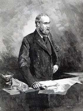 Charles Stewart Parnell, in the witness box during the Special Commission investigating alleged link