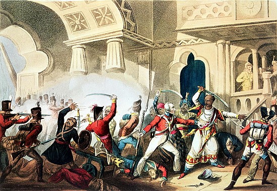The Storming of Seringapatam, 4th May 1799; engraved by Thomas Sutherland (b.c.1785) from (after) William Heath