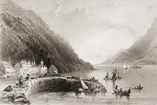 Rosstrevor Pier, County Down, from ''Scenery and Antiquities of Ireland'' from (after) William Henry Bartlett