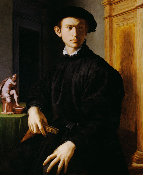 Bildnis eines jungen Mannes mit Laute. from Agnolo Bronzino