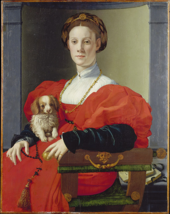 Bildnis einer Dame in Rot (Francesca Salviati?) from Agnolo Bronzino