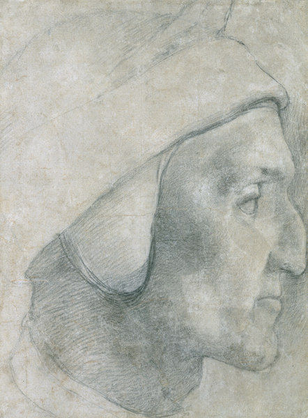 Dante / Drawing by A. Bronzino from Agnolo Bronzino