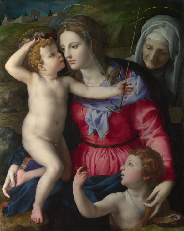 The Madonna and Child with Saint John the Baptist and Saint Elizabeth from Agnolo Bronzino