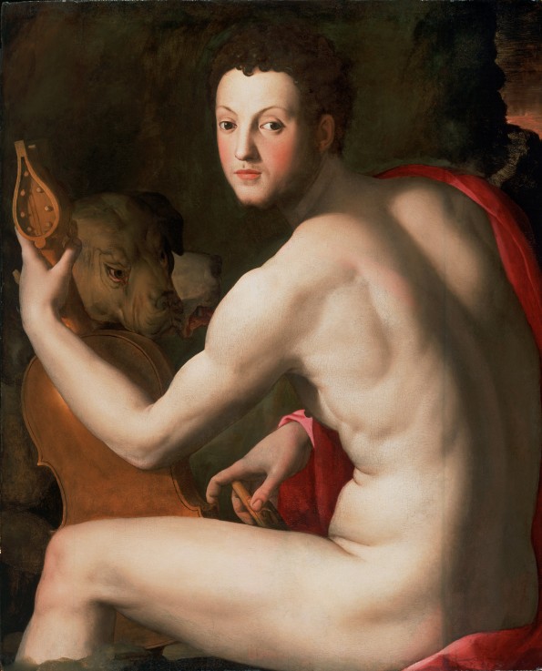 Portrait of Grand Duke of Tuscany Cosimo I de' Medici (1519-1574) as Orpheus from Agnolo Bronzino