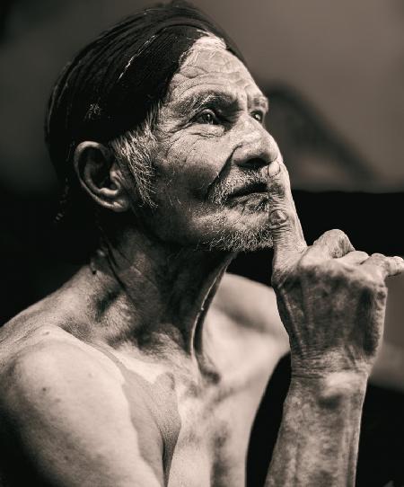 Alter Mann aus Jogyakarta