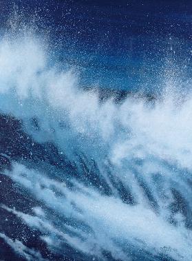 Large Waves Breaking, 1989 (oil on canvas) 