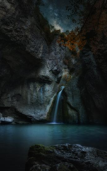 Verwunschener Wasserfall