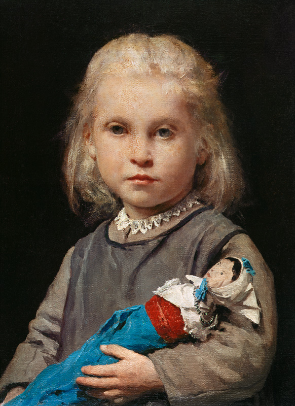 Mädchen mit Puppe from Albert Anker
