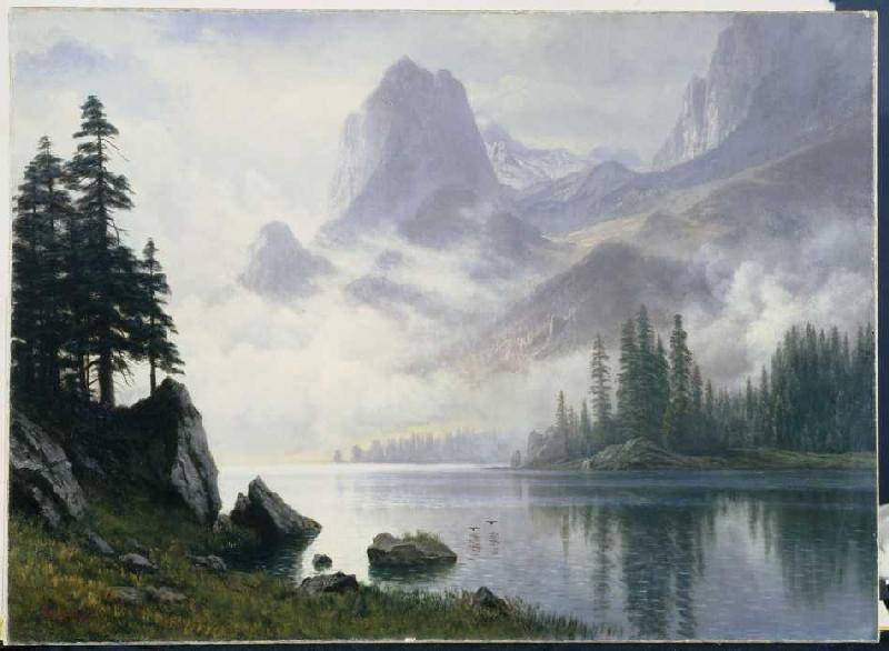 Berg im Nebel from Albert Bierstadt