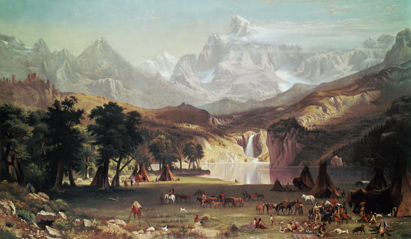 Indianerlager in den Rocky Mountains. from Albert Bierstadt