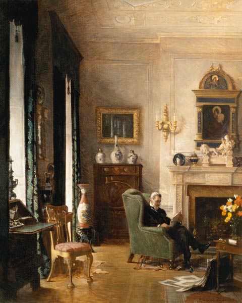 The Grey Drawing Room from Albert Chevallier Tayler