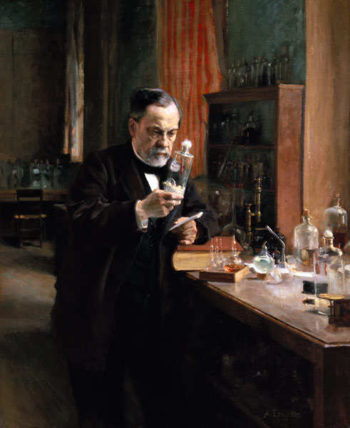 Louis Pasteur (1822-95) in his Laboratory from Albert Edelfelt