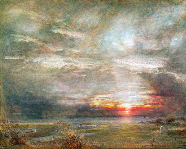 Venice from the Hebrew Cemetery from Albert Goodwin