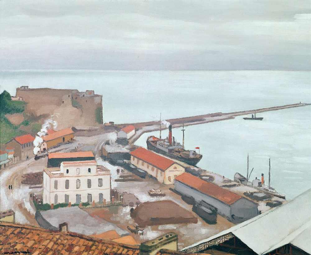 The Port of Bougie in Grey Weather from Albert Marquet