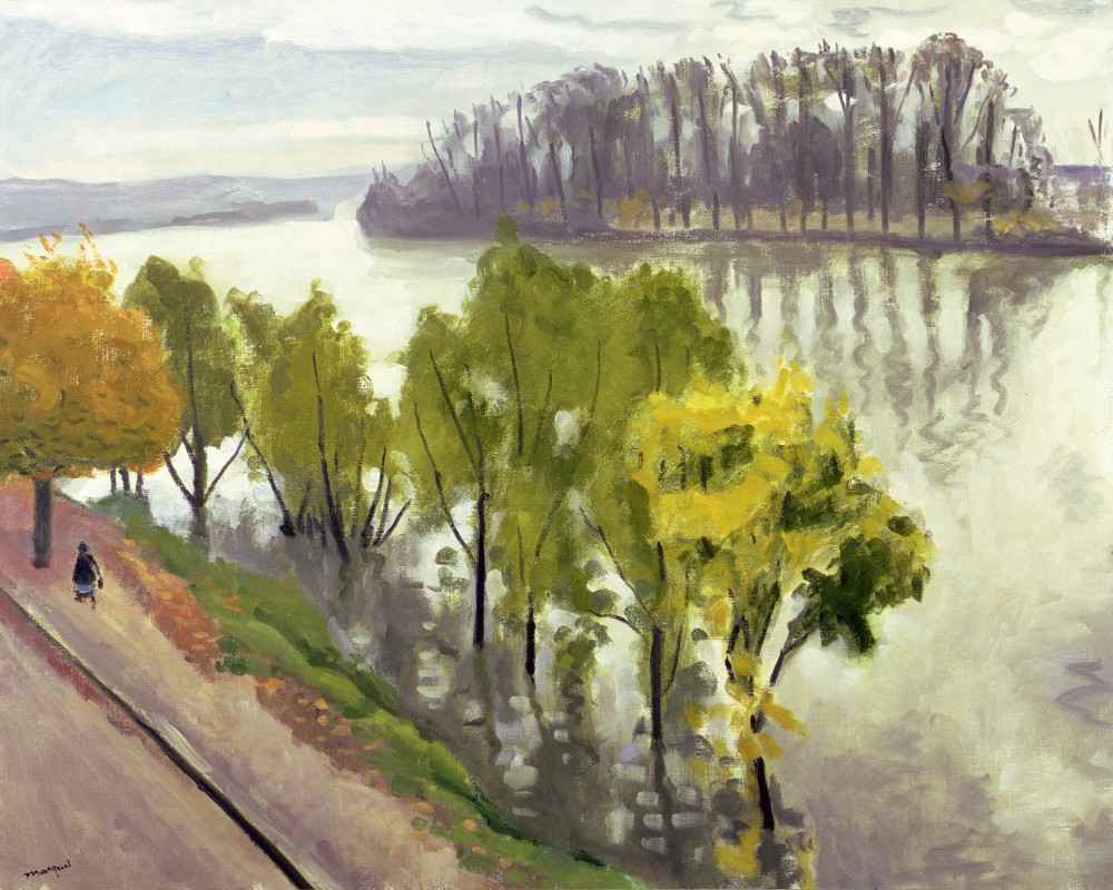 The Seine at La Frette in Autumn from Albert Marquet