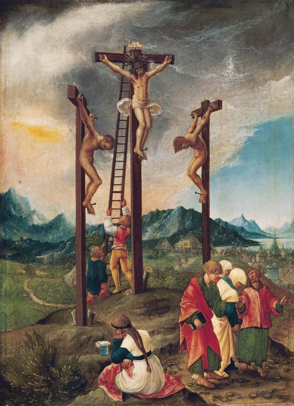 Christus am Kreuz zwischen den beiden Schächern from Albrecht Altdorfer