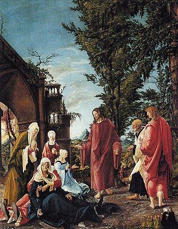 Jesus bittet seine Mutter um Erlaubnis from Albrecht Altdorfer