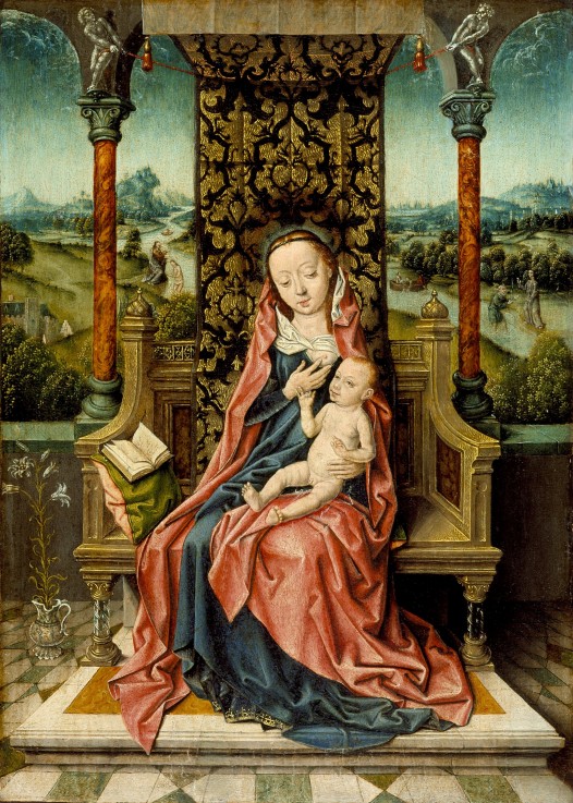 Madonna and Child Enthroned from Albrecht Bouts