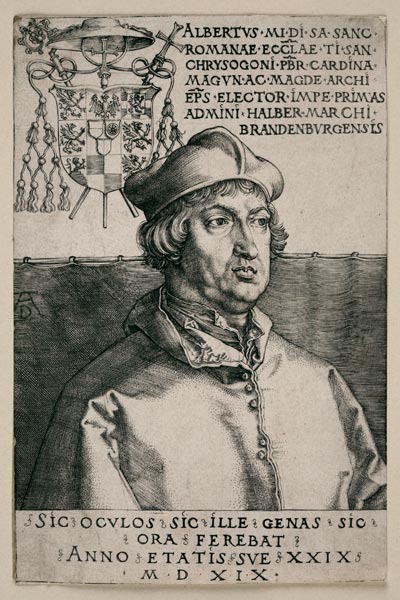 Albrecht von Brandenburg (''Kleiner Kardinal'') from Albrecht Dürer