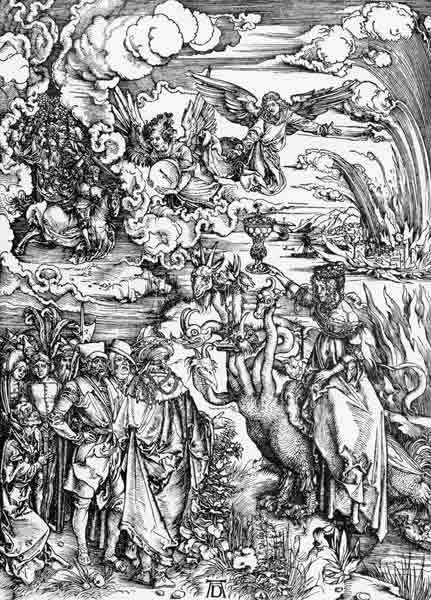 Babylonian Whore & Beast / Dürer / 1498 from Albrecht Dürer