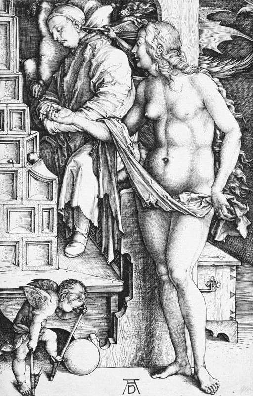 Die Versuchung des Müßiggängers (Der Traum des Doktors) from Albrecht Dürer