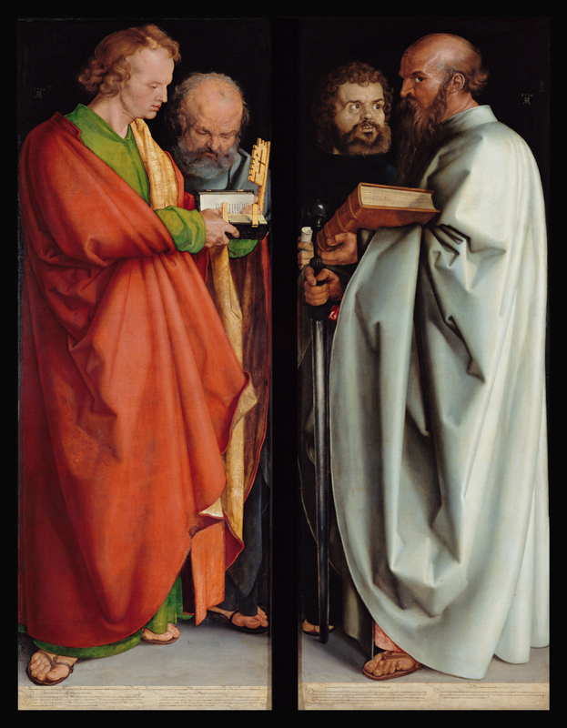 Die vier Apostel (Johannes. Ev., Petrus, Markus, Paulus) from Albrecht Dürer