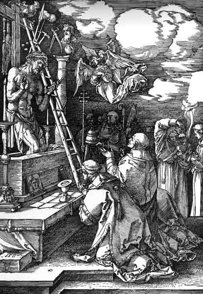 Dürer / Mass of St Georg / Woodcut from Albrecht Dürer