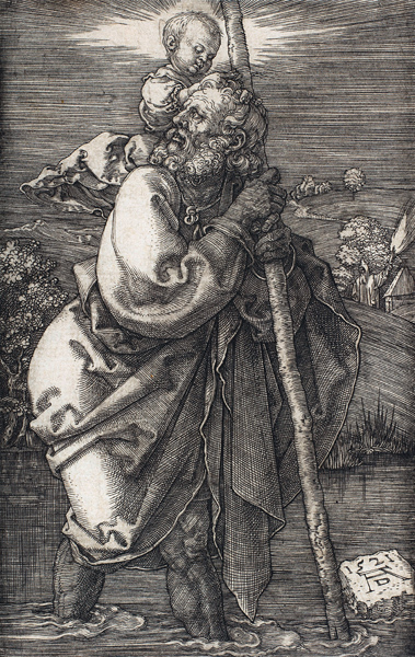 Saint Christopher Facing Left from Albrecht Dürer