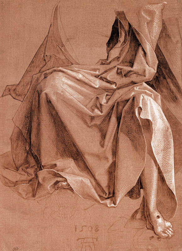 Study of the robes of Christ from Albrecht Dürer