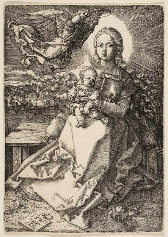 Virgin and Child Crowned by an Angel from Albrecht Dürer