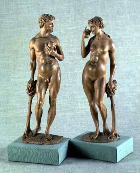 Adam and Eve, a pair of statues from Albrecht Dürer
