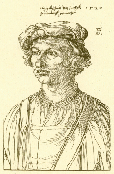 A.Dürer, A Goldsmith from Mecheln /Draw. from Albrecht Dürer