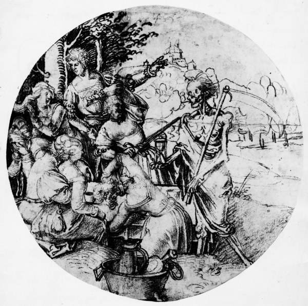 A.Dürer, Banqueting Party & Death /Draw. from Albrecht Dürer