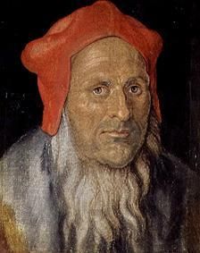 Bildnis eines bärtigen Mannes mit roter Haube from Albrecht Dürer