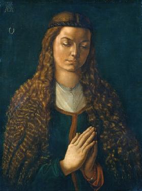 Bildnis einer jungen Frau mit offenem Haar