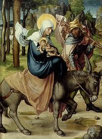 Die Flucht nach Ägypten Aus dem Altar Die sieben Schmerzen Mariae from Albrecht Dürer