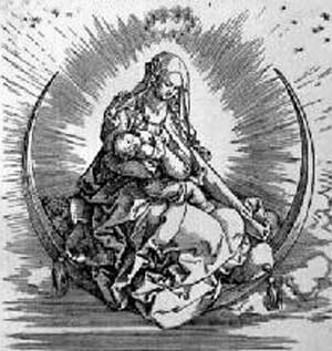 Maria mit Kind in Mondsichel from Albrecht Dürer