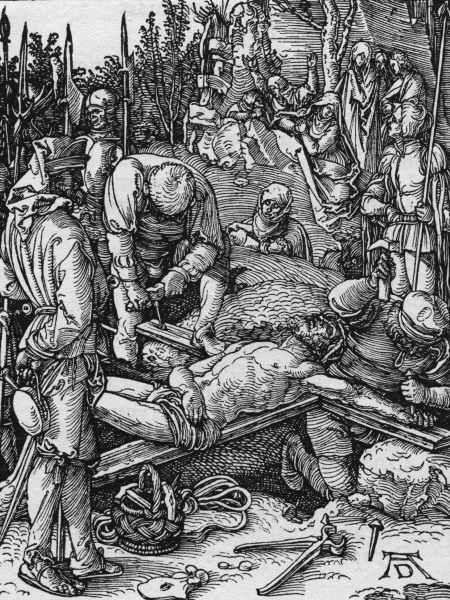 Nailing to the Cross / Dürer / c.1509 from Albrecht Dürer