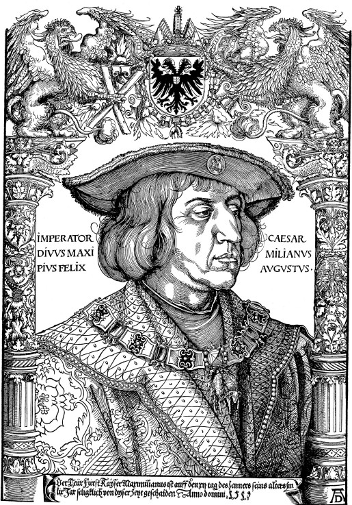 Portrait of Emperor Maximilian I (1459-1519) from Albrecht Dürer
