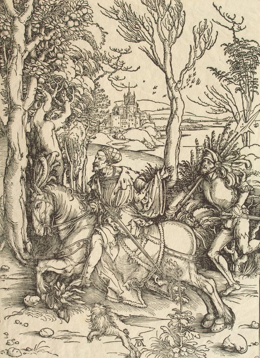 Knight and Lansquenet from Albrecht Dürer