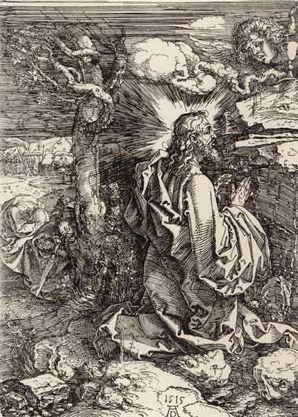 Christ on Mt. of Olives / Dürer / 1515