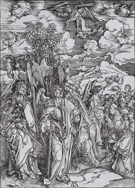 Vier Engel, die Winde aufhaltend from Albrecht Dürer
