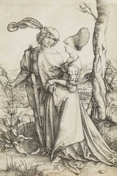 Young Couple Threatened by Death (The Promenade) from Albrecht Dürer