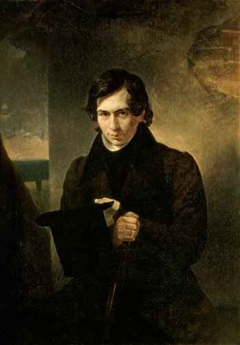 Portrait of the Russian author Nestor Kukolnik (1809-1868) from Aleksandr Pavlovich Bryullov