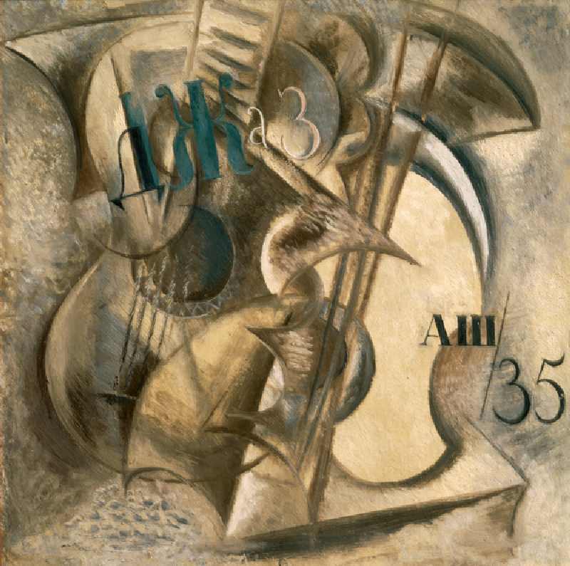 Jazz, 1935 (oil on cardboard) from Aleksandr Vasilievich Shevchenko