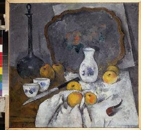 Still life with a decanter and a pipe