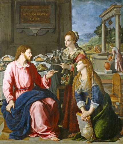 Christus bei Maria und Martha from Alessandro Allori